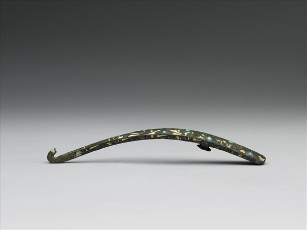 嵌金銀松石帶鉤