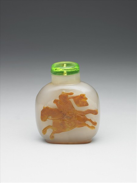 瑪瑙得勝圖鼻煙壺