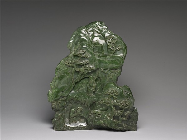 玉人物山水山子