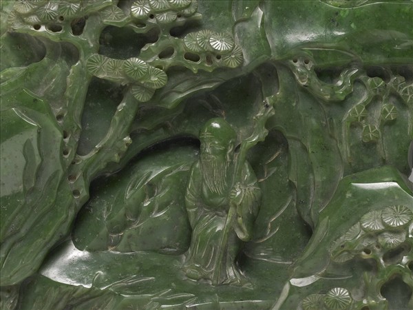 玉人物山水山子