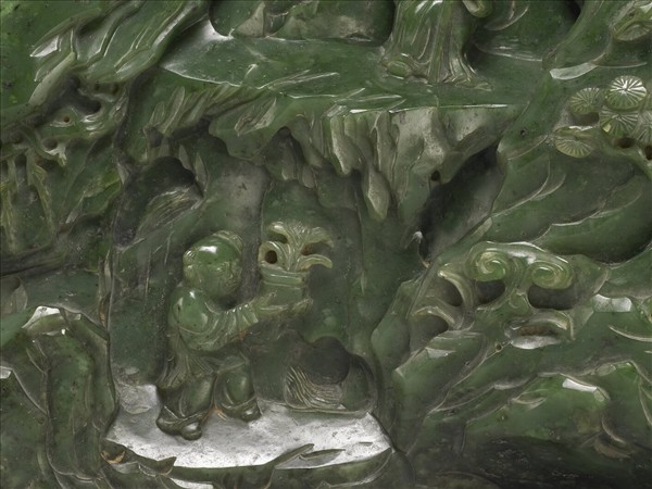 玉人物山水山子