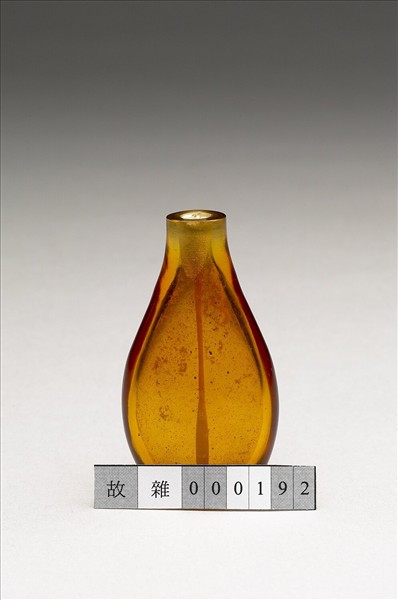 琥珀色玻璃鼻煙壺