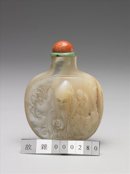 珠貝福壽有餘鼻煙壺