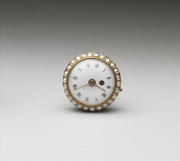 金胎畫琺瑯嵌珠錶蓋鼻煙壺