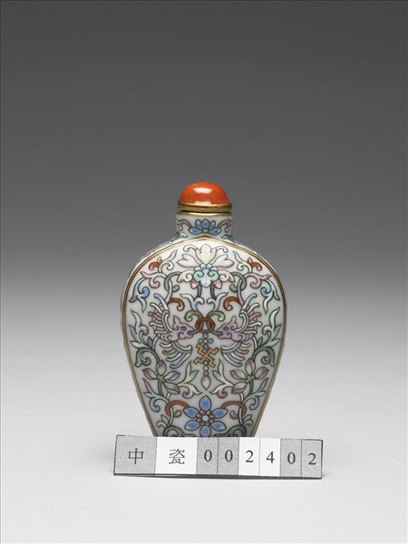 粉彩花鳥紋鼻煙壺