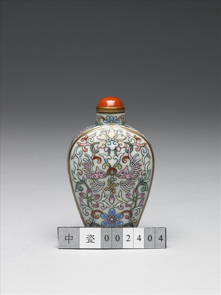 粉彩花鳥紋鼻煙壺