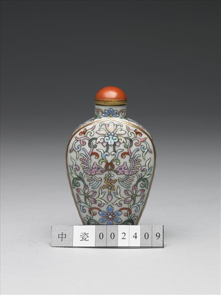 粉彩花鳥紋鼻煙壺