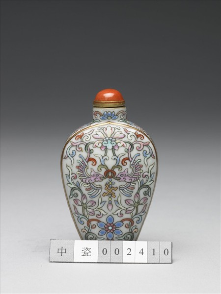 粉彩花鳥紋鼻煙壺