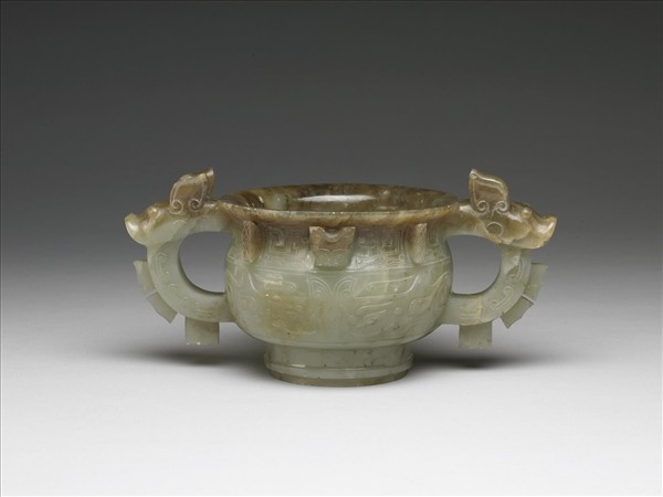 玉獸面紋簋