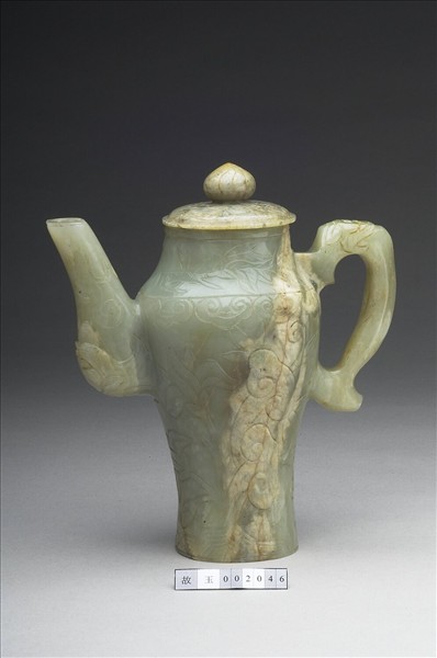 玉花草紋蓋壺