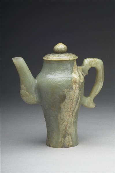 玉花草紋蓋壺
