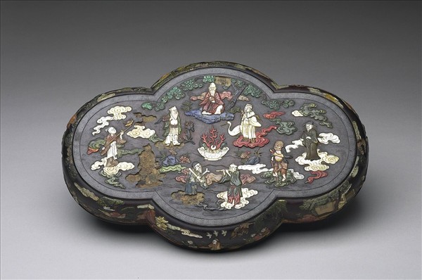 八仙百寶嵌木盒