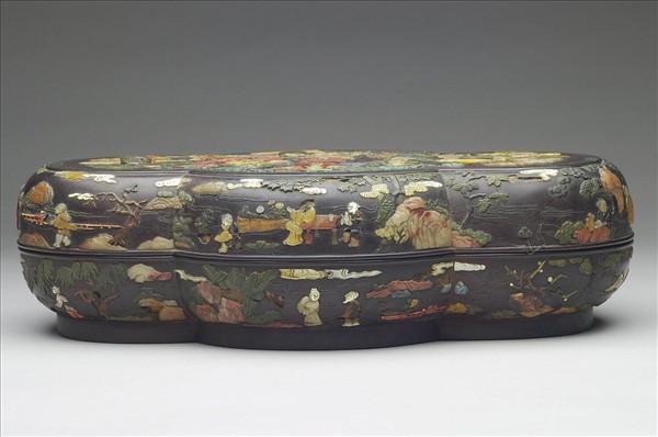 八仙百寶嵌木盒