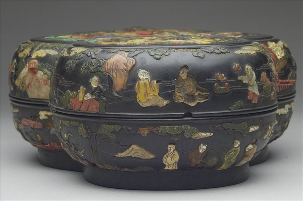 八仙百寶嵌木盒