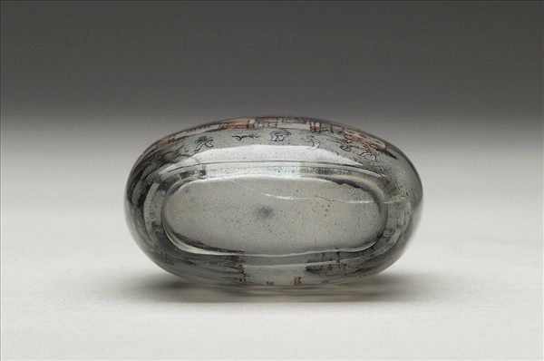 玻璃內繪行旅圖鼻煙壺