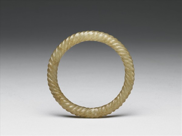 扭絲紋玉環