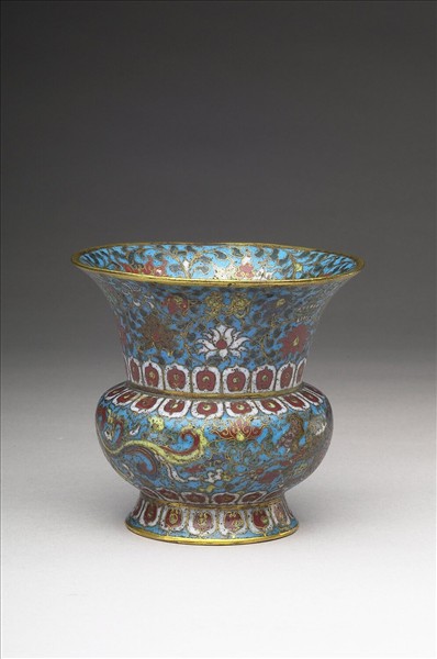 掐絲琺瑯夔龍紋尊- 故宮