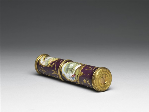 銅胎畫琺瑯西洋人物修妝匣