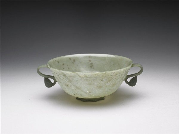 玉雙柄碗