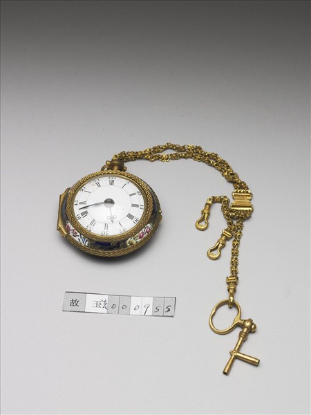 銅鍍金畫琺瑯懷錶