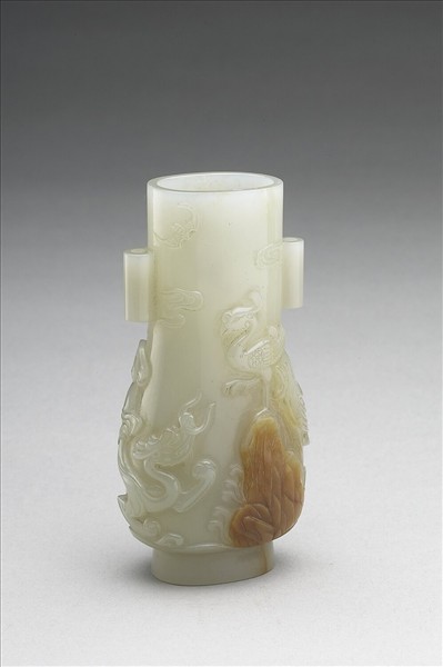 玉龍鳳呈祥貫耳瓶