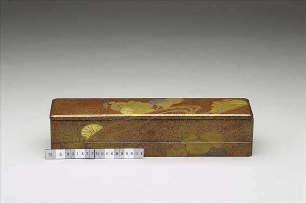 日本蒔繪長方菊花漆匣
