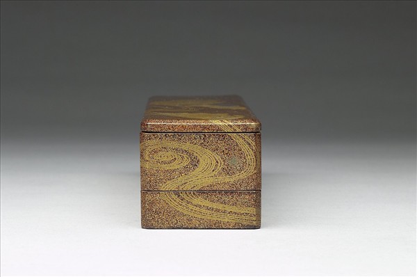 日本蒔繪長方菊花漆匣