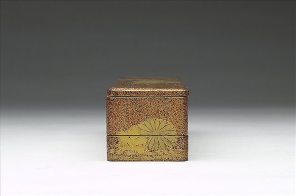 日本蒔繪長方菊花漆匣