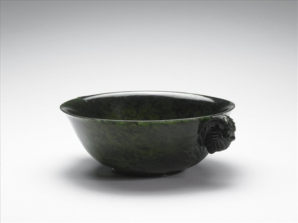 玉花蕾柄碗