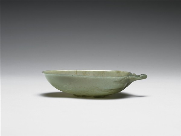 玉單柄瓜式水盛