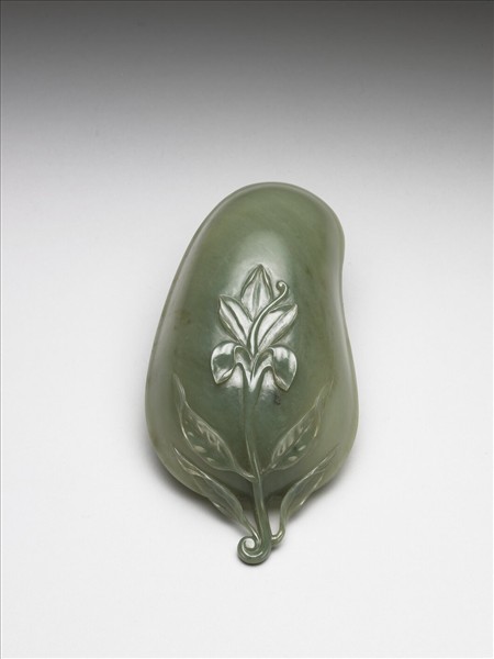 玉單柄瓜式水盛