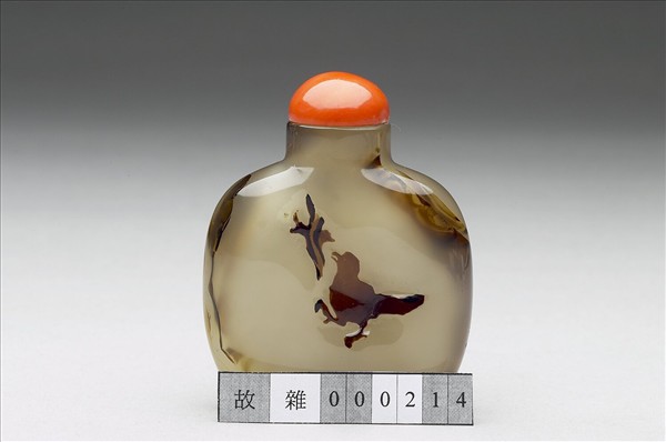 瑪瑙雙禽鼻煙壺