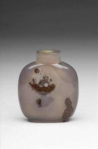 瑪瑙渡船圖鼻煙壺