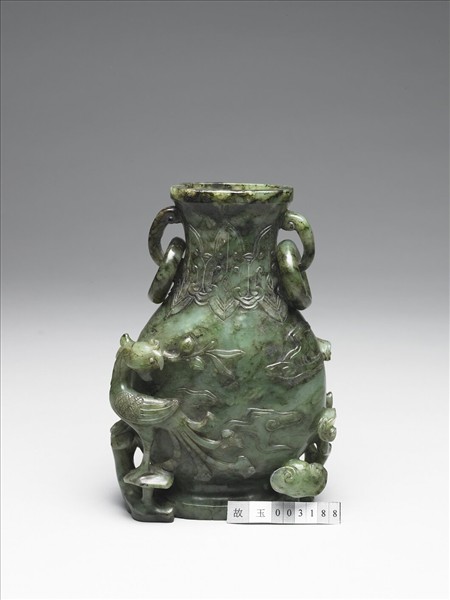 玉鳳鳥銜芝紋壺