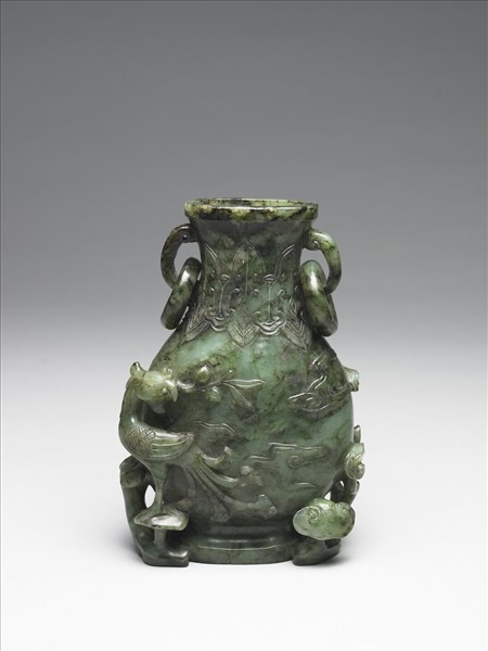 玉鳳鳥銜芝紋壺
