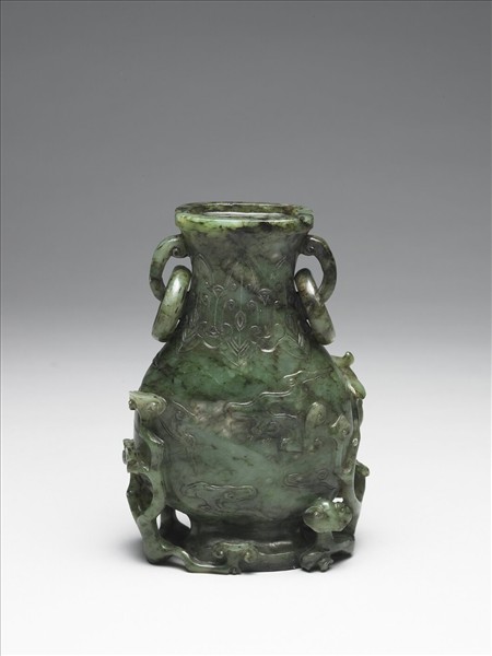 玉鳳鳥銜芝紋壺