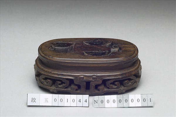 黑檀雕花鏤空木座