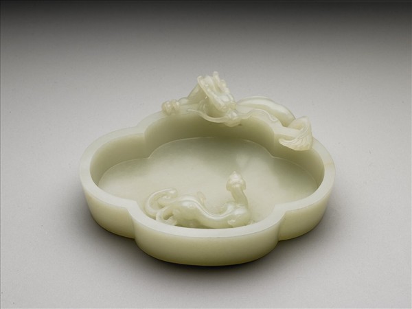 玉蟠龍海棠式洗