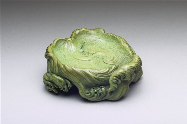 波濤紋染色牙座