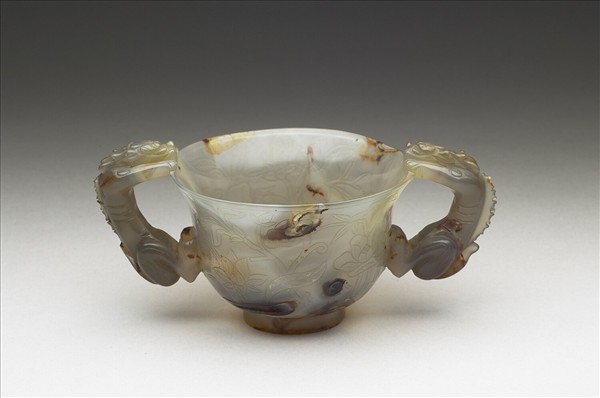瑪瑙獸耳杯