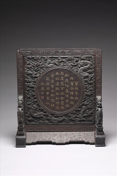 龍紋插屏式木架