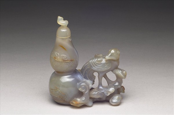 瑪瑙芝鳳葫蘆瓶