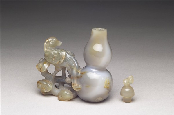 瑪瑙芝鳳葫蘆瓶