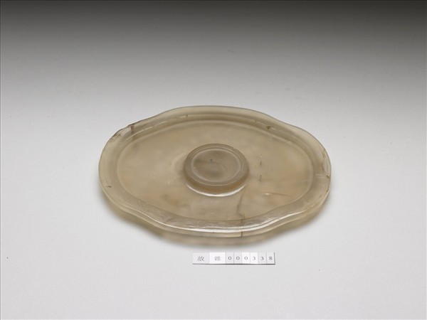 瑪瑙海棠式杯盤