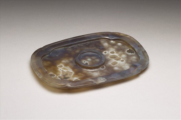 瑪瑙海棠花式杯盤