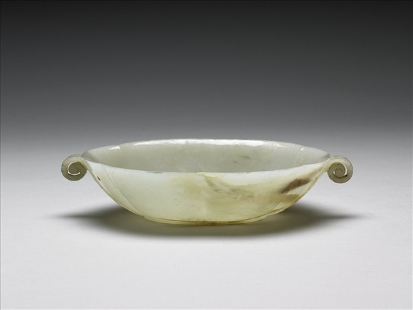 玉花口葉柄碗