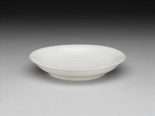 甜白釉盤