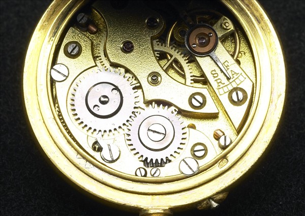 畫琺瑯西洋仕女圖鑲珠懷錶