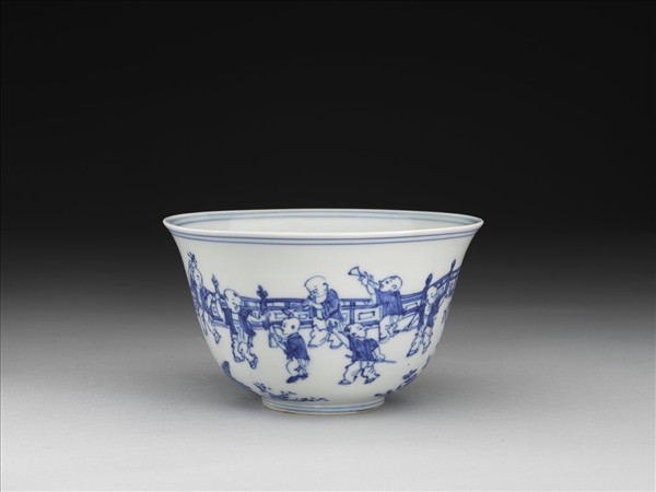 青花嬰戲圖碗