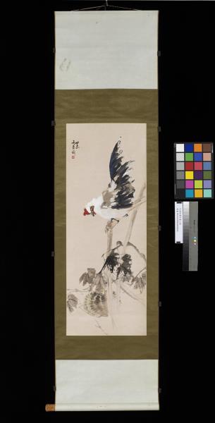 民國張書旂畫公雞 軸